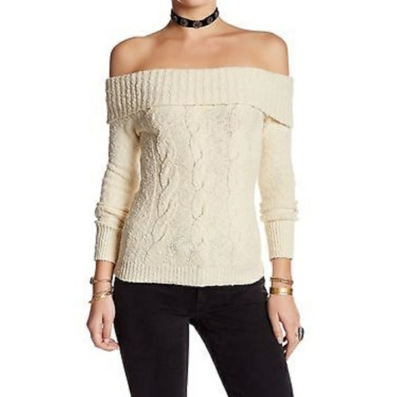 Free People Off Shoulder Sweater - Picture 1 of 6